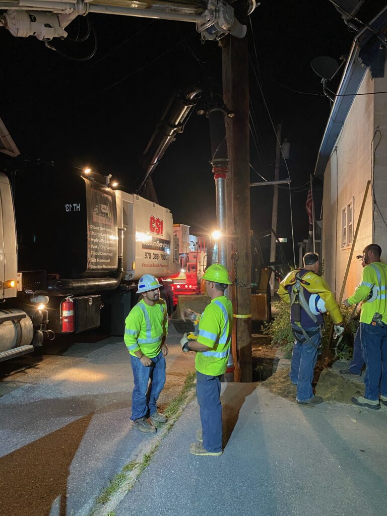 vac truck service for utilities Eastern MA