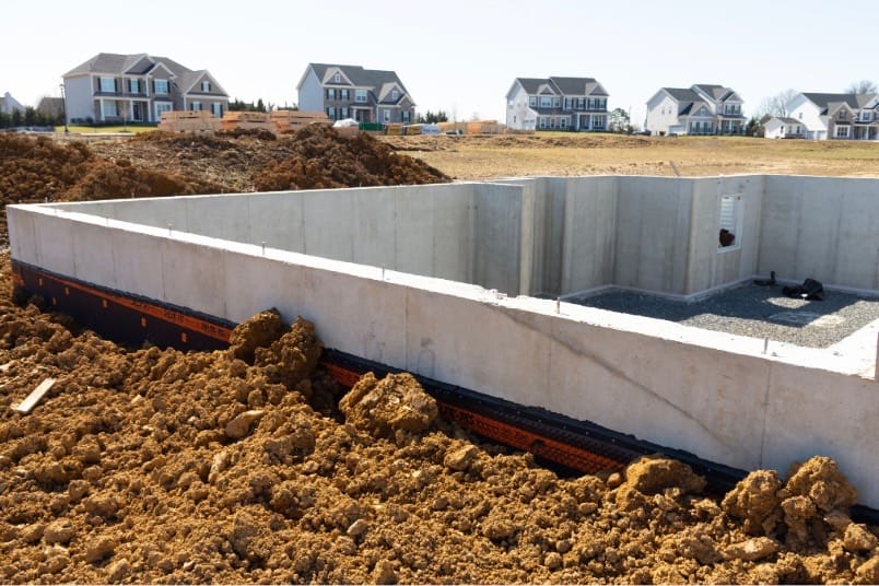 foundation properly graded