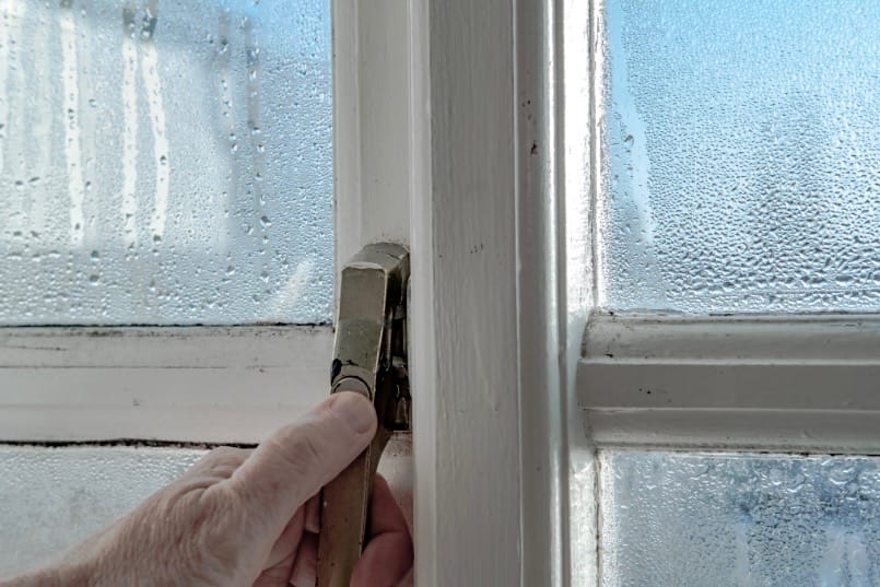 door sticking from minimal foundational cracking