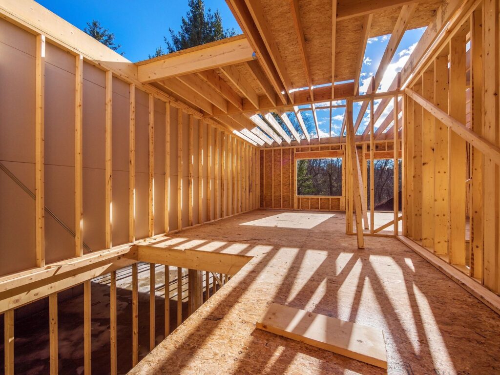 Residential construction new construction framing in Merrimack Massachusetts