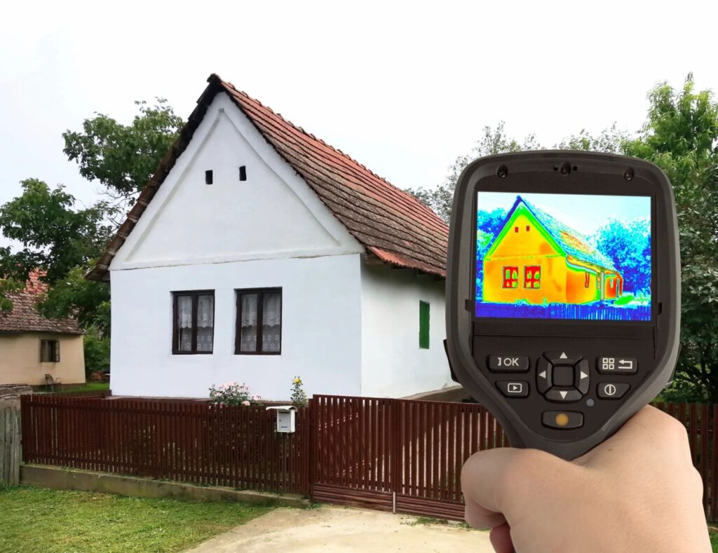 thermal heat measuring house