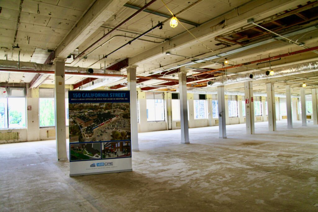 Commercial Property office building renovation for tenant fit out in Newton MA