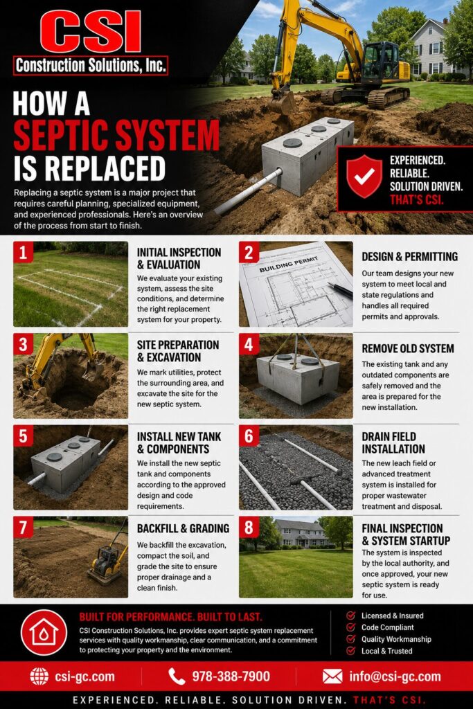 septic system replacement construction solutions inc